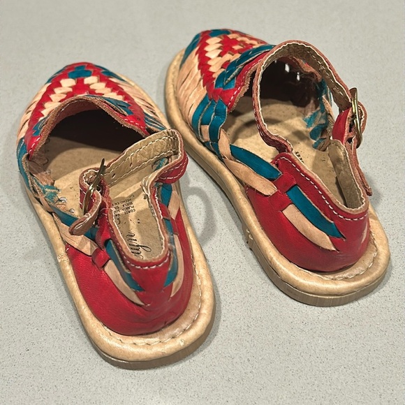Kids Mexican Huaraches Leather Sandals - Picture 8 of 10